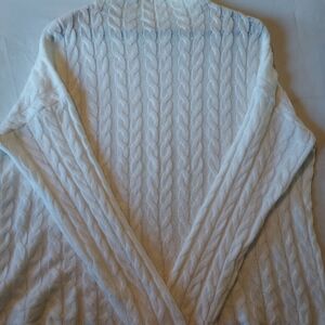 Isela White Cable Knit Sweater